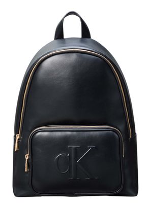 Calvin Klein Bold Monogram Raised CK Backpack Black