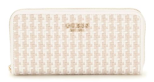 GUESS Phaedra SLG Zip Around Wallet L White Multi