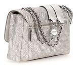 GUESS Giully II Compound Convertible Flap Bag Silber GUESS Giully II Compound Convertible Flap Bag Silber