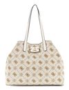 GUESS Neda Large 2 in 1 Tote Bag Creme White Logo GUESS Neda Large 2 in 1 Tote Bag Creme White Logo