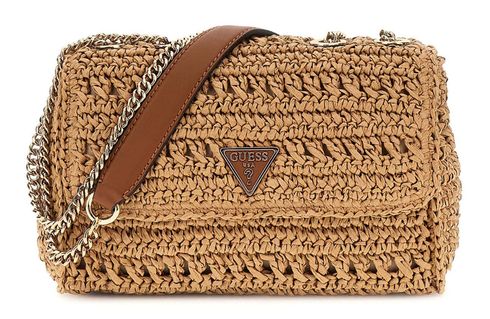 GUESS Irene Convertible Xbody Flap Natural / Cognac