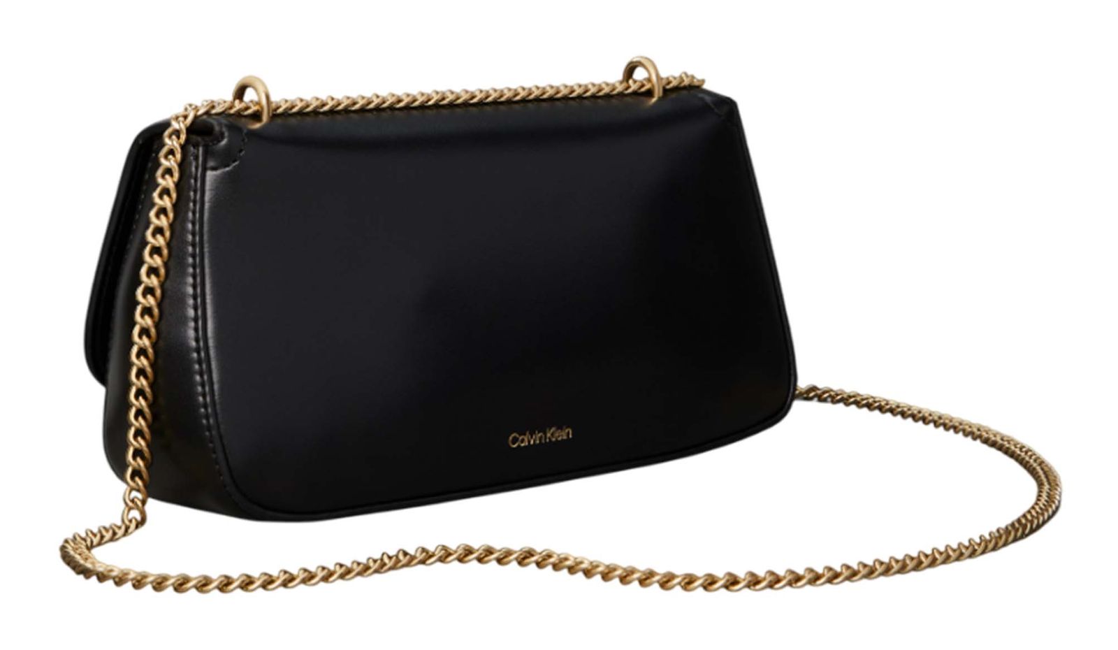 Calvin Klein Hardware Monogram Convertible Chain Shoulder Bag S Black / Antique Light Gold Calvin Klein Hardware Monogram Convertible Chain Shoulder Bag S Black / Antique Light Gold
