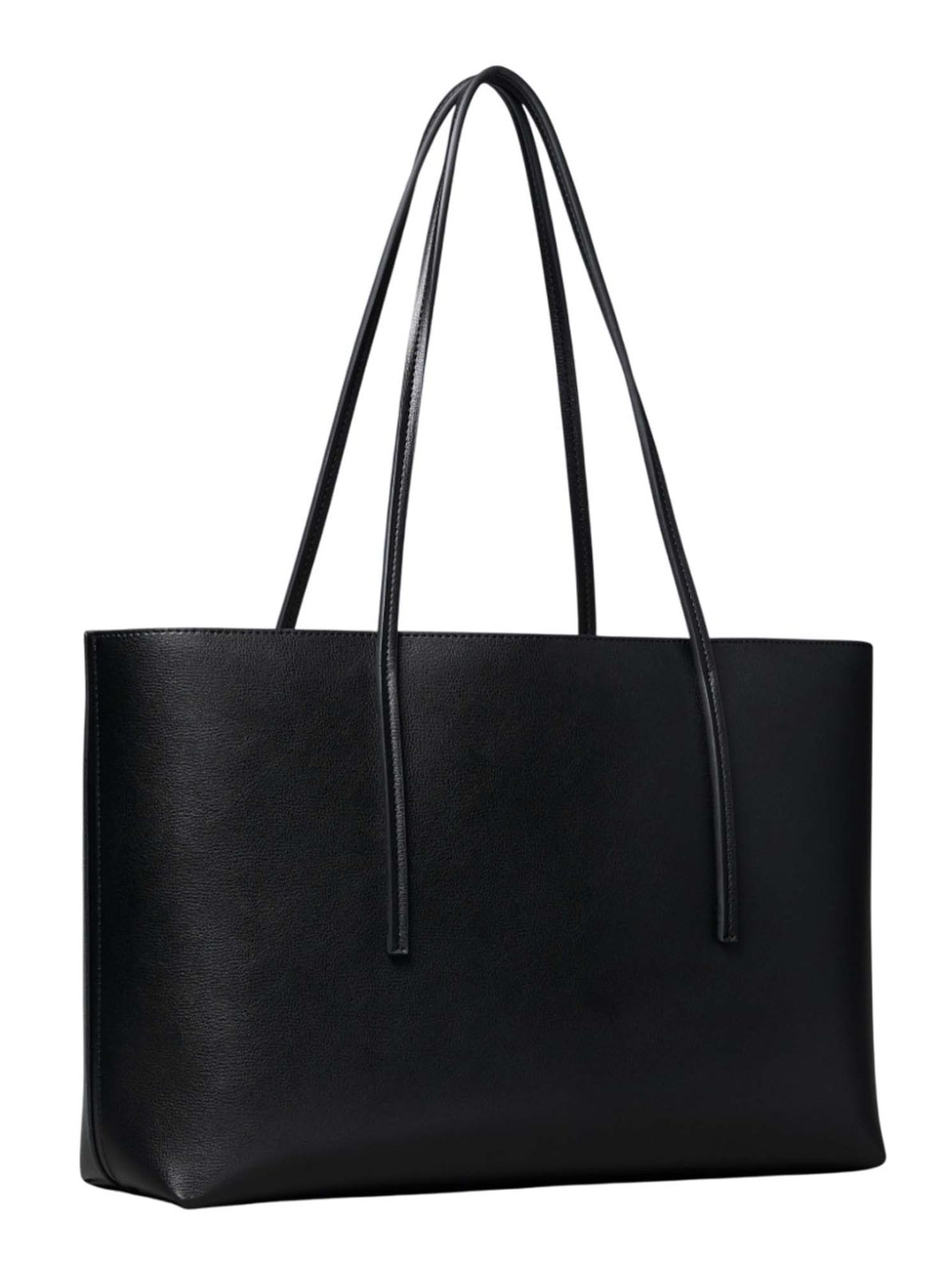 Calvin Klein Embossed Logo Foil Logo Tote Black / Toasted Coconut Calvin Klein Embossed Logo Foil Logo Tote Black / Toasted Coconut