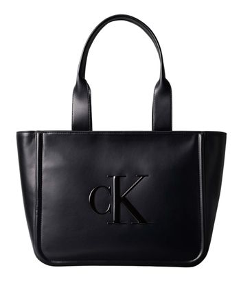 Calvin Klein Bold Monogram Raised Tote M Black