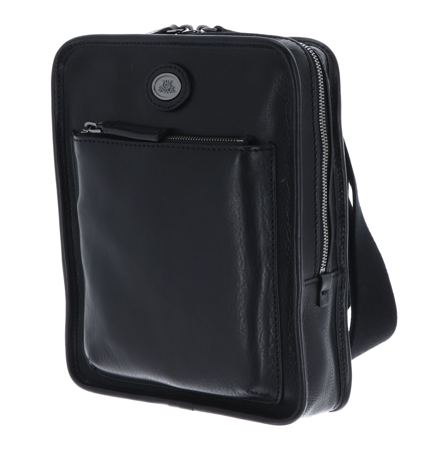 THE BRIDGE Isaia Crossbody Bag Nero / Rutenio Scuro THE BRIDGE Isaia Crossbody Bag Nero / Rutenio Scuro
