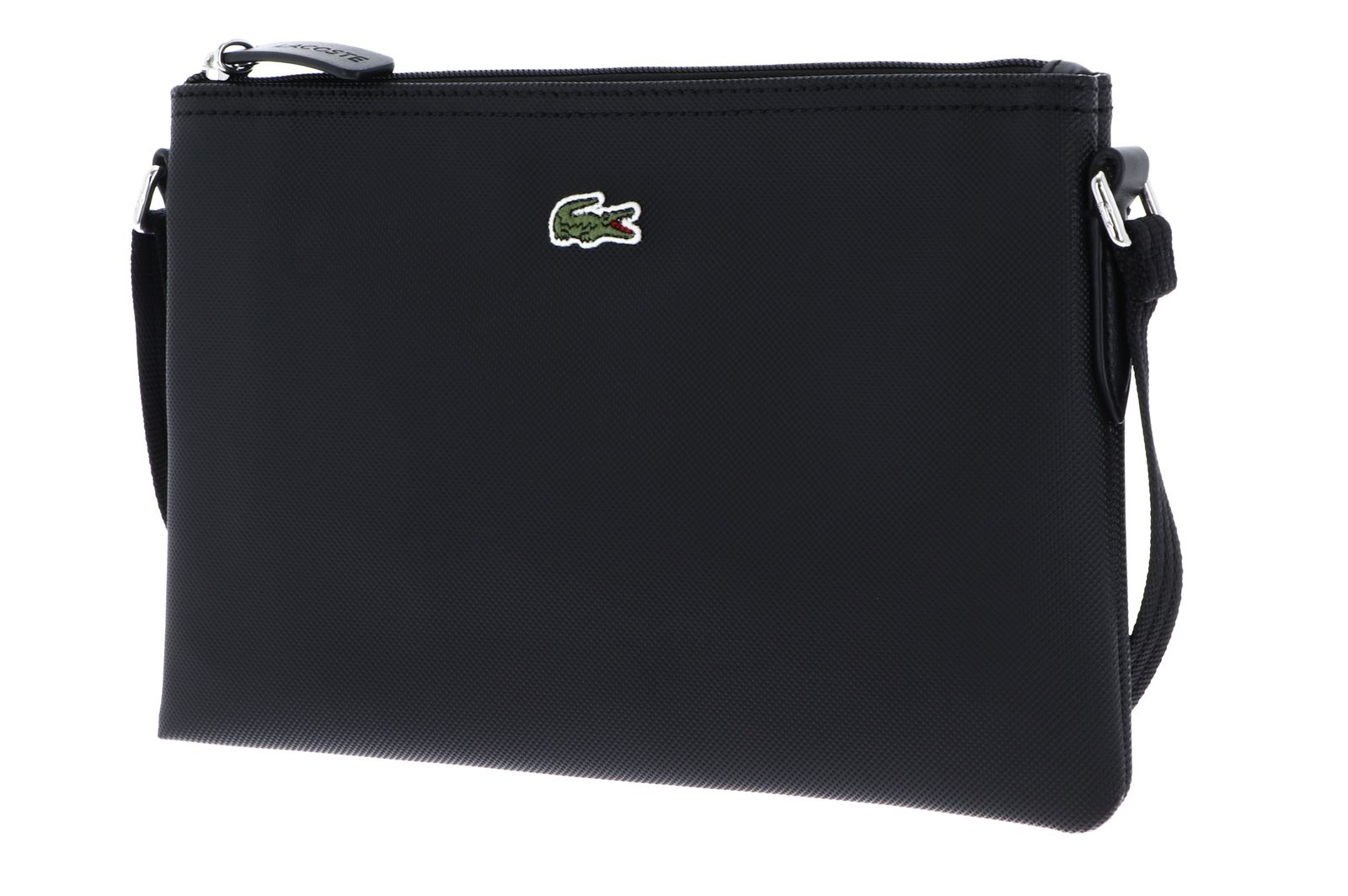 LACOSTE Flat Crossover Bag Noir LACOSTE Flat Crossover Bag Noir