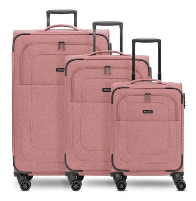 REDOLZ Essentials 12 Trolley-Set 3-teilig Rose