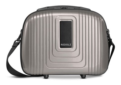 REDOLZ Essentials 14 Beauty Case Coffee Grey Metallic REDOLZ Essentials 14 Beauty Case Coffee Grey Metallic