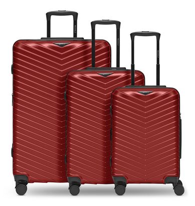 REDOLZ Essentials 18 Trolley Set 3-teilig Metallic-Red Shiny