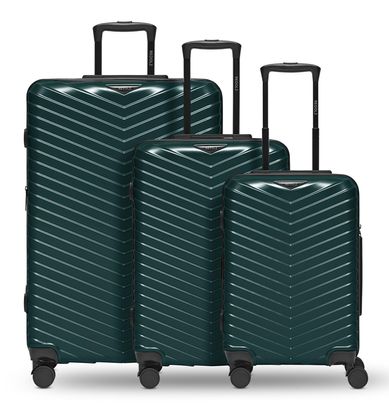 REDOLZ Essentials 18 Trolley Set 3-teilig Metallic-Green Shiny