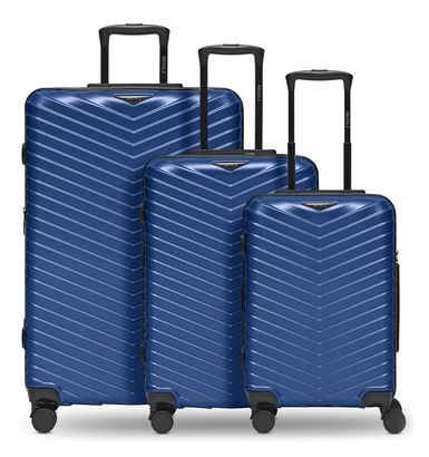 REDOLZ Essentials 18 Trolley Set 3-teilig Metallic Blue Shiny
