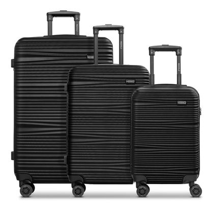 REDOLZ Essentials 16 Trolley-Set 3-teilig Black