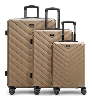 REDOLZ Essentials 07 Trolley Set 3-teilig Champagne 2