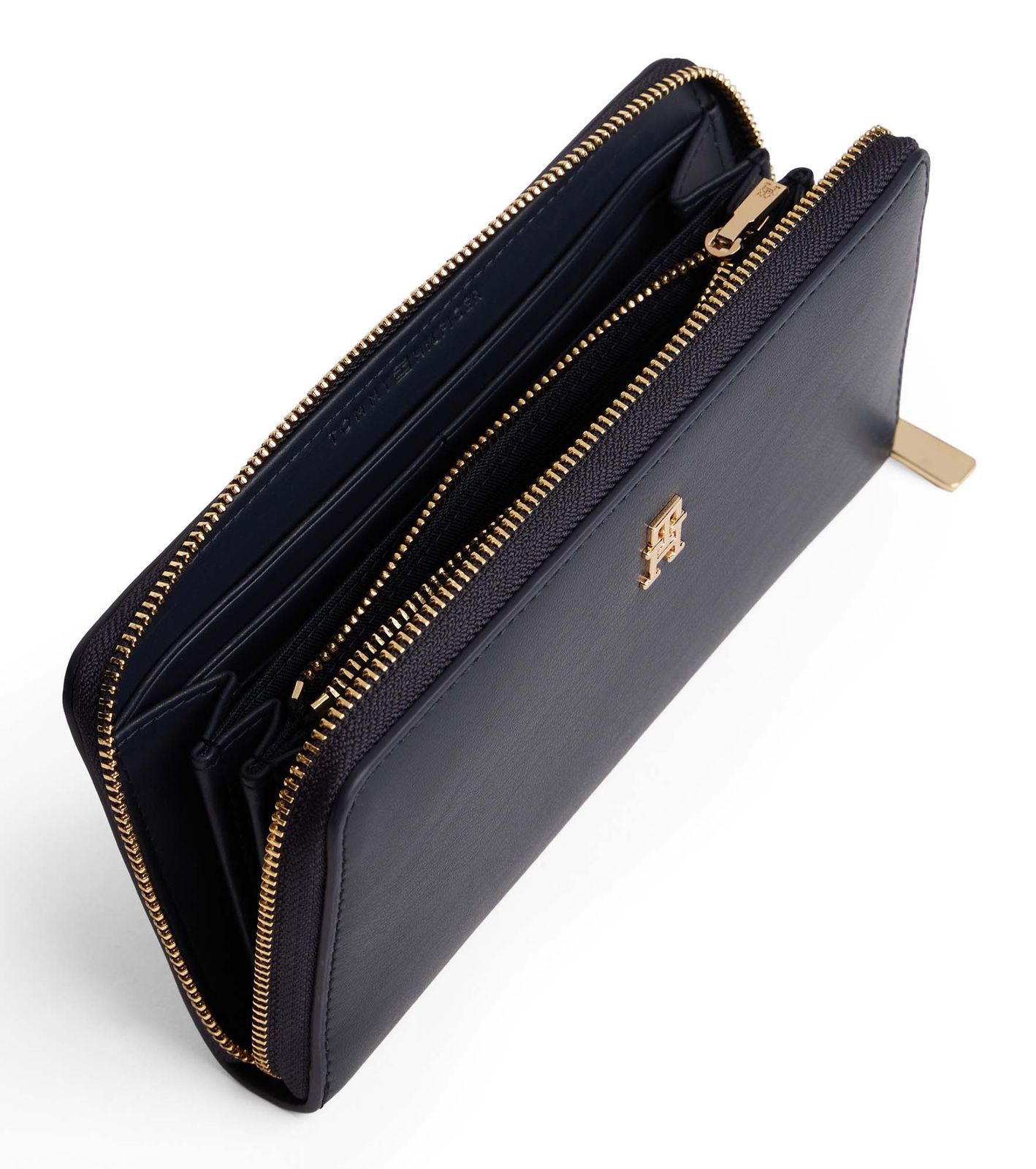 TOMMY HILFIGER TH Iconic Zip Around Wallet L Space Blue TOMMY HILFIGER TH Iconic Zip Around Wallet L Space Blue