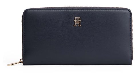TOMMY HILFIGER TH Iconic Zip Around Wallet L Space Blue