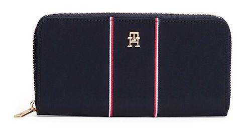 TOMMY HILFIGER TH Iconic Zip Around Wallet L Blue Corp
