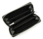 L.CREDI Perla Zip Around Wallet Black