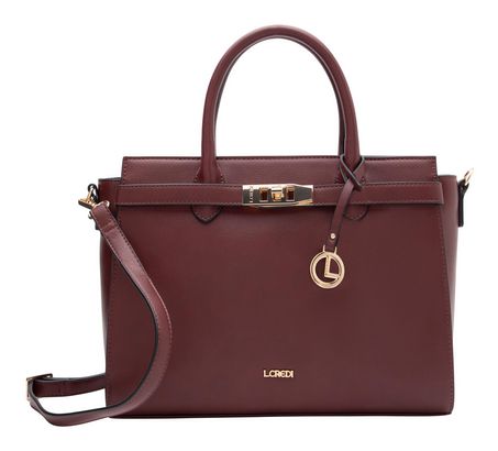 L.CREDI Konstanze Handle Bag Wine