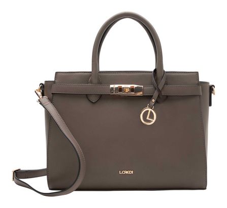 L.CREDI Konstanze Handle Bag Dark Taupe