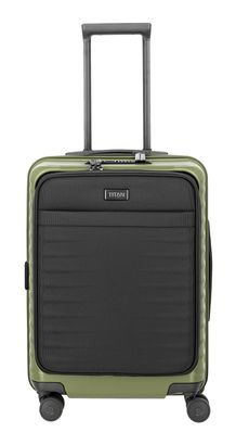 TITAN Upgrade 4W Trolley With Front Pocket S Forest Green