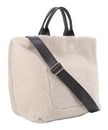 abro Leather Shearling Reversible Shopper Raquel L Dark Brown / White