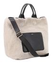 abro Leather Shearling Reversible Shopper Raquel L Dark Brown / White