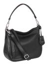 abro Leather Adria Hobo Bag Juna XS Black / Nickel