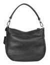 abro Leather Adria Hobo Bag Juna XS Black / Nickel