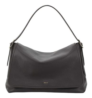 abro Leather Agave Shoulder Bag Carina Dark Brown