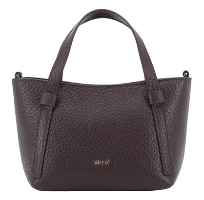 abro Leather Tekla COSMO Mini Handbag Burgundy