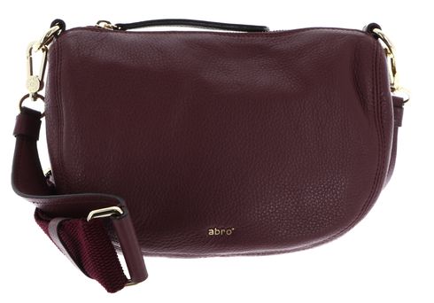 abro Leather Dalia Crossbody Bag Mina Bordeaux