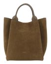 abro Leather Suede Essential Shopper Military abro Leather Suede Essential Shopper Military