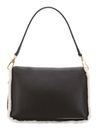 abro Leather Shearling Reversible Shoulder Bag Temi Dark Brown / White abro Leather Shearling Reversible Shoulder Bag Temi Dark Brown / White