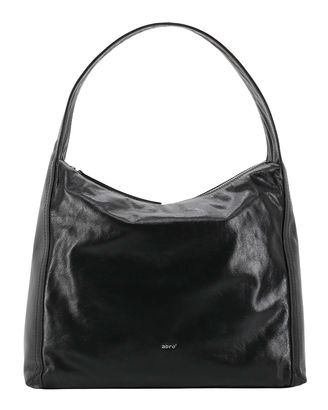abro Leather Dioniso Hobo Bag Amber Black / Nickel