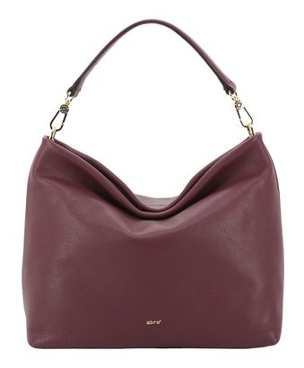 abro Leather Dalia Hobo Bag Kaia Bordeaux