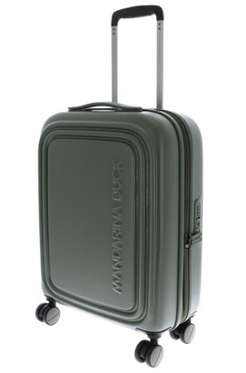 MANDARINA DUCK Logoduck + Expandable Cabin Trolley Pine Green