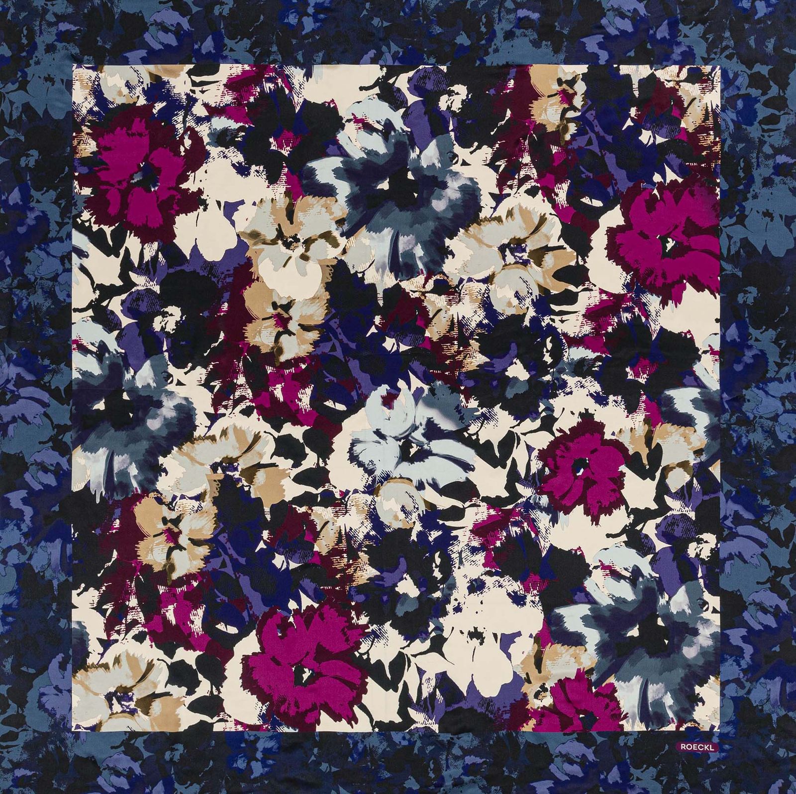 ROECKL Camouflage Flowers Scarf Multi Mulberry ROECKL Camouflage Flowers Scarf Multi Mulberry