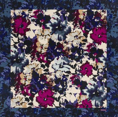 ROECKL Camouflage Flowers Scarf Multi Mulberry