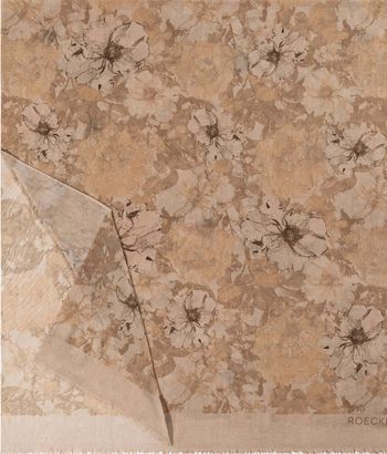 ROECKL Flower Wind Scarf Cashmere
