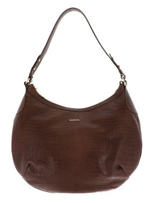 ROECKL Liberty Shoulderbag Croco M Saddle Brown