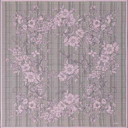 ROECKL Blooming Frame Scarf Rose