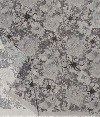 ROECKL Flower Wind Scarf Silvergrey ROECKL Flower Wind Scarf Silvergrey