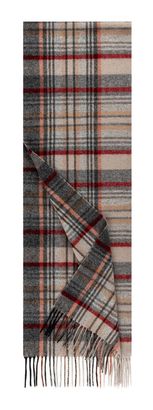 ROECKL Scottish Tartan Scarf Black Multi