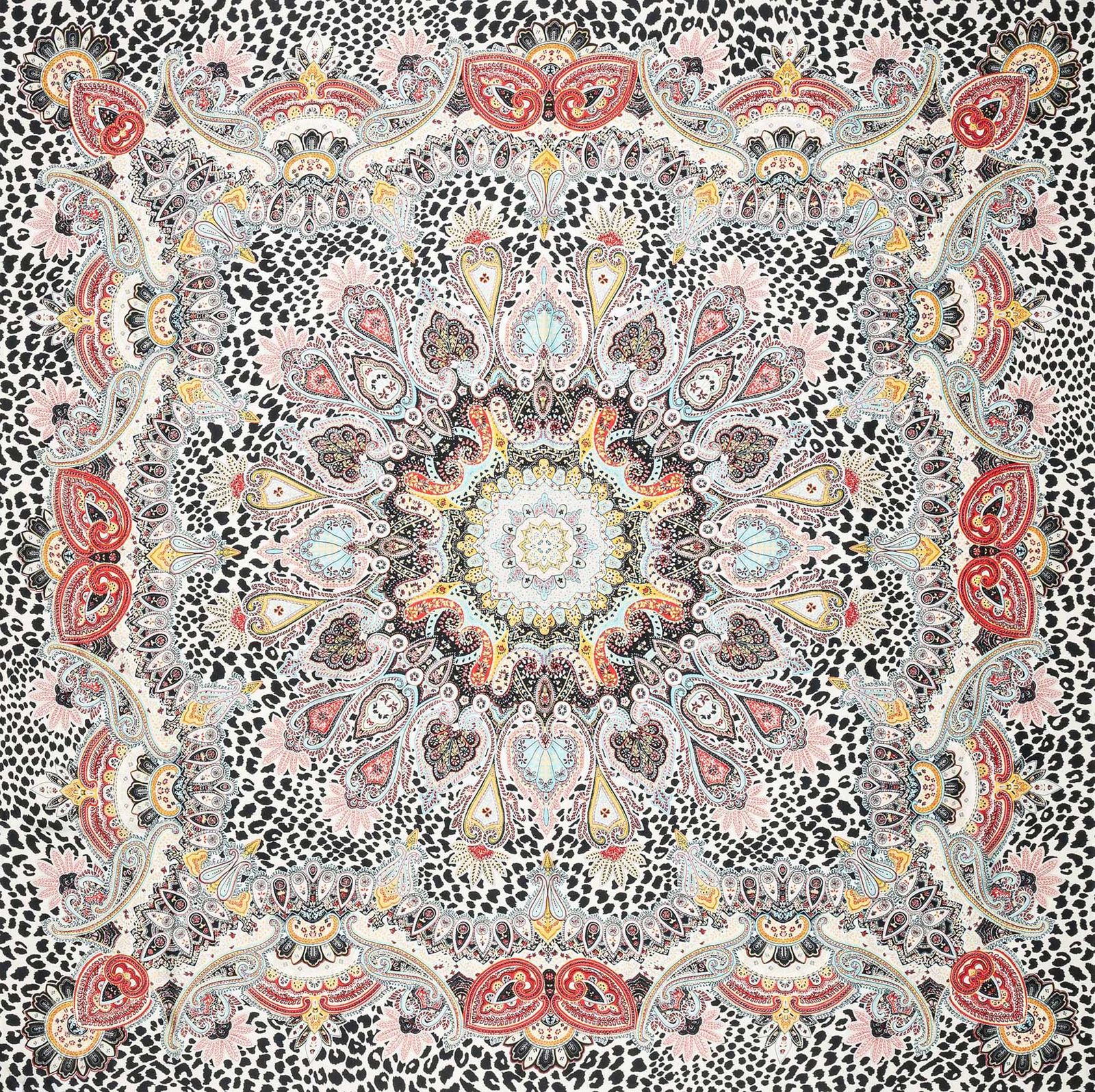 ROECKL Animal Paisley Scarf Multi Mulberry ROECKL Animal Paisley Scarf Multi Mulberry