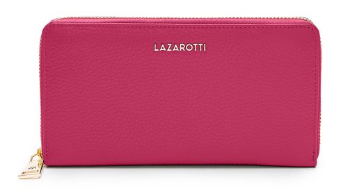 Lazarotti Bologna Leather Zip Around Wallet With 16 Card Slots Hot Pink Lazarotti Bologna Leather Zip Around Wallet With 16 Card Slots Hot Pink