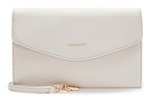 Lazarotti Bologna Leather Clutch Cream