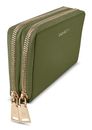 Lazarotti Bologna Leather Double Zip Around Wallet Olive