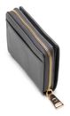 Lazarotti Bologna Leather Zip Wallet With 6 Card Slots Grey