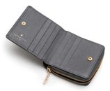 Lazarotti Bologna Leather Zip Wallet With 6 Card Slots Grey
