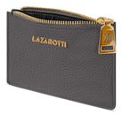 Lazarotti Bologna Leather Zip Etui 4 Card Slots Grey